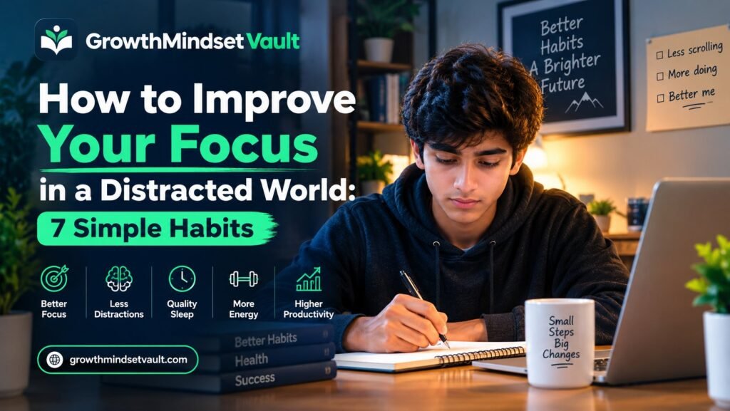 How to improve your focus with simple habits to reduce distractions