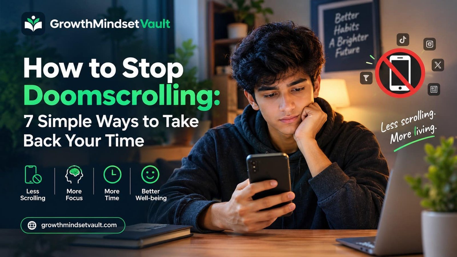 How to stop doomscrolling and take back your time with simple habits