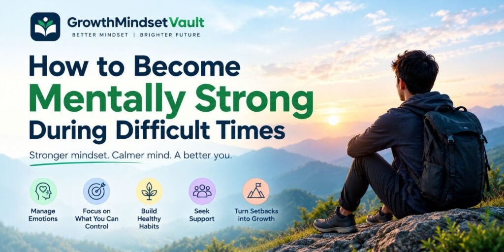 Become mentally strong during difficult times with healthy habits, emotional resilience, and a positive mindset.