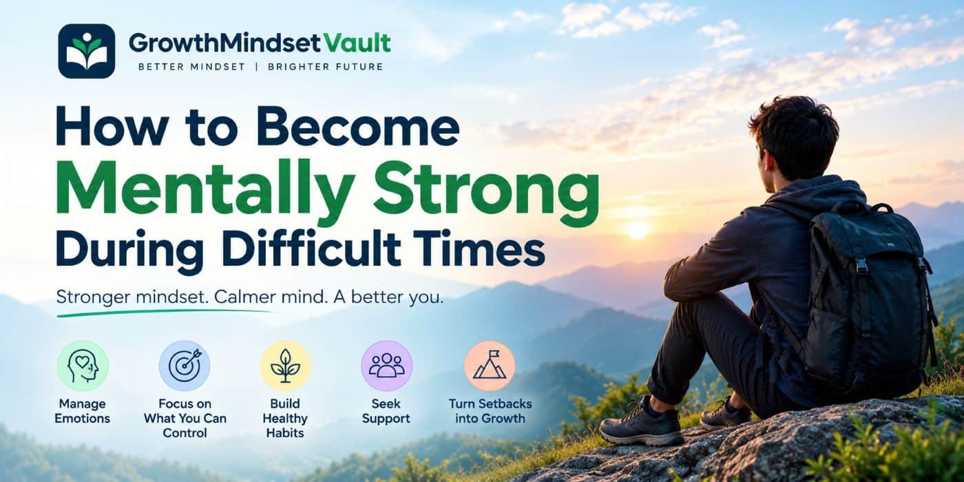 Become mentally strong during difficult times with healthy habits, emotional resilience, and a positive mindset.