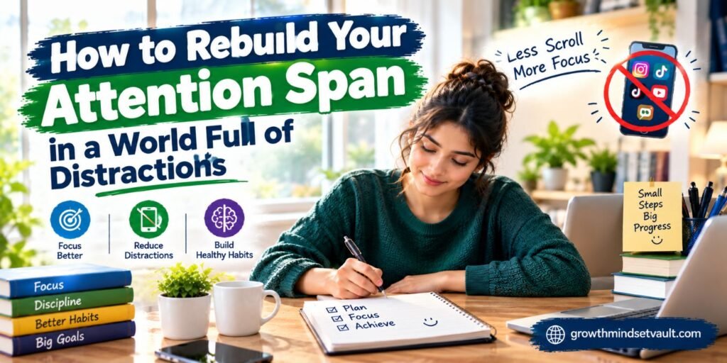 Rebuild your attention span with practical strategies to improve focus, reduce digital distractions, and develop healthier concentration habits.