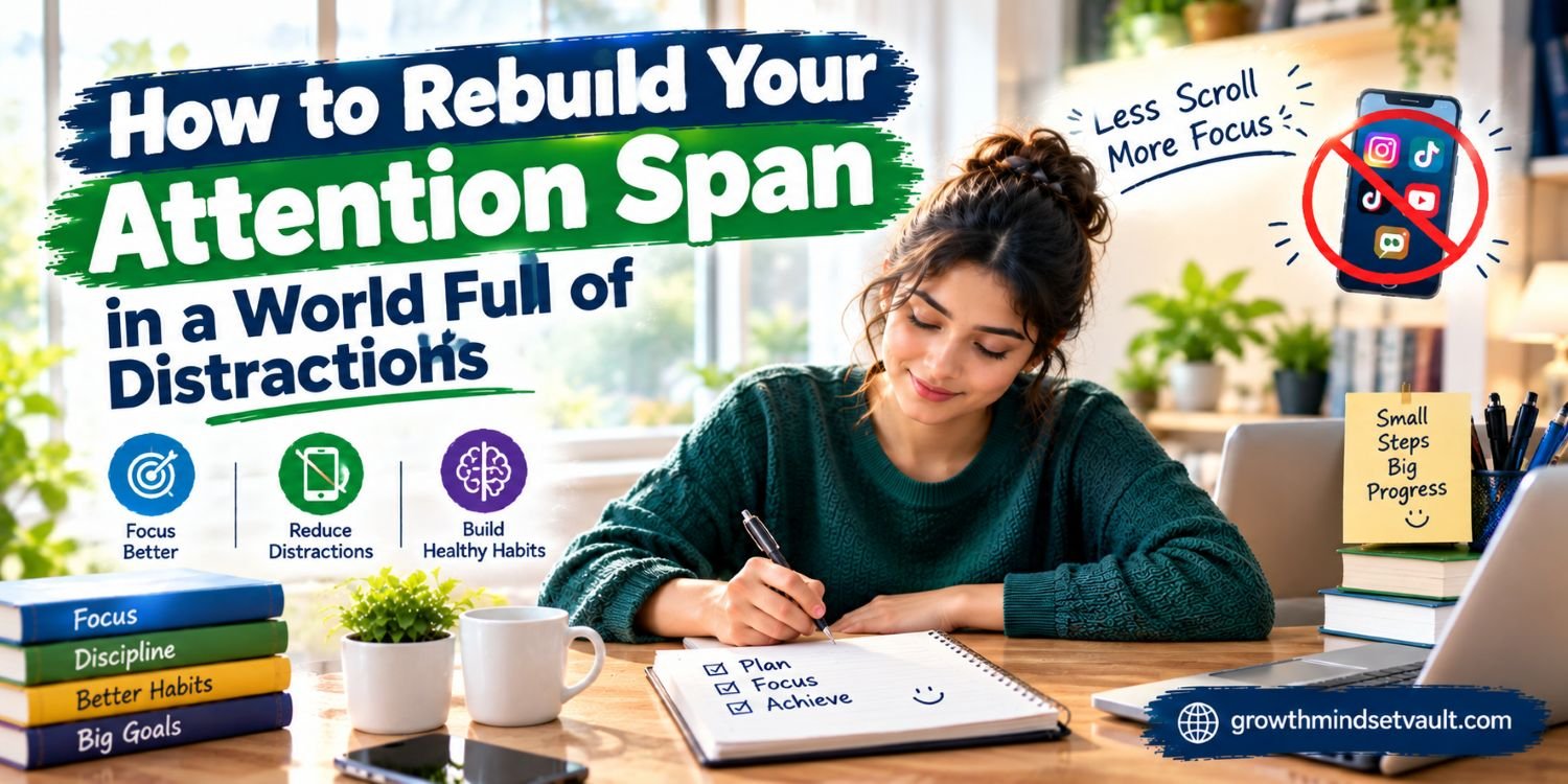 Rebuild your attention span with practical strategies to improve focus, reduce digital distractions, and develop healthier concentration habits.