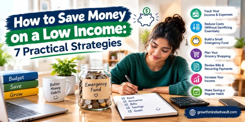 Save money on a low income with practical budgeting strategies, expense tracking, and emergency fund planning.