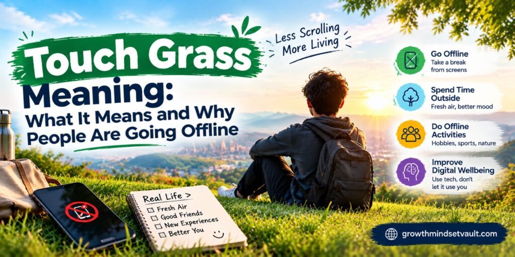 Touch grass meaning: reconnect with real life by spending time outdoors and going offline